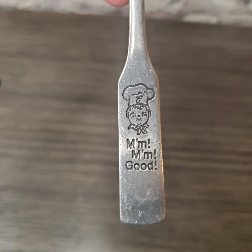 Vintage Campbell Soup Kids Spoon Mm! Mm! Good! On Handle Collector's Item